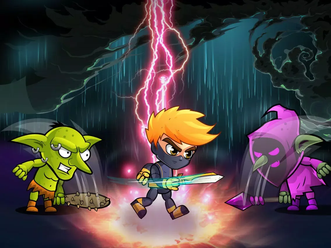 ภาพหน้าจอของ Armed Ninja Ops Zombie Arena iPad 