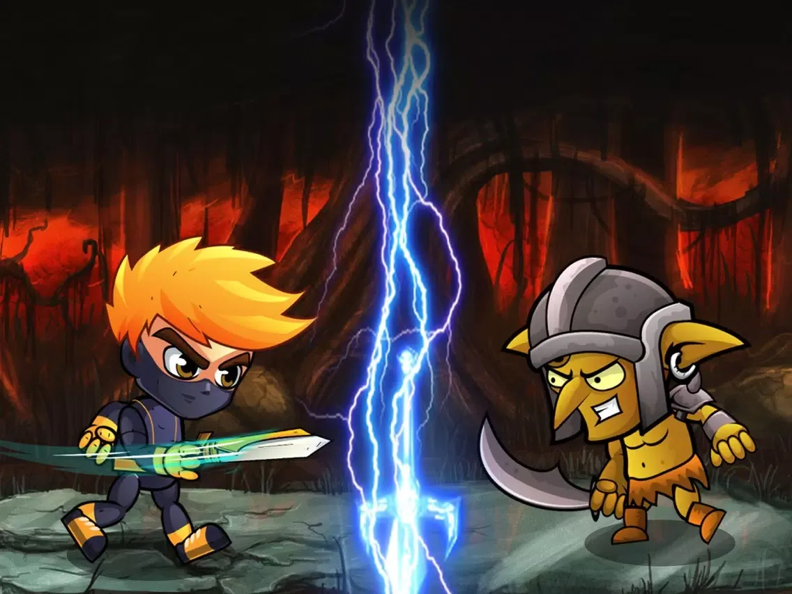 ภาพหน้าจอของ Armed Ninja Ops Zombie Arena iPad 