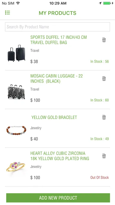 Tangkapan skrin WildFire Cart Seller