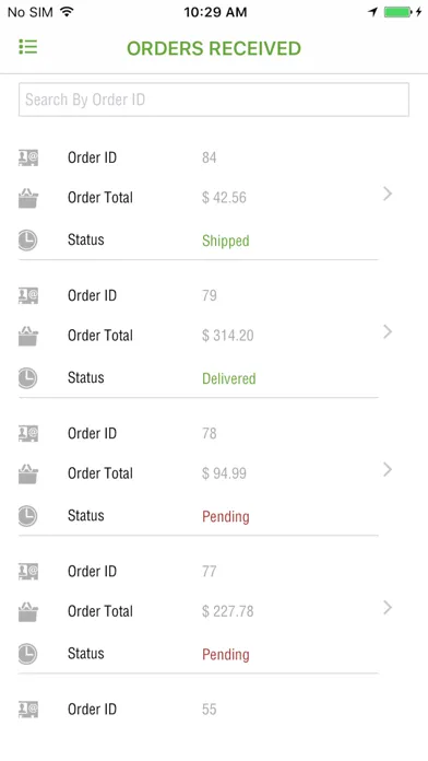 Tangkapan skrin WildFire Cart Seller