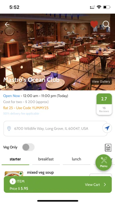 Captures d'écran de Just Eat Now
