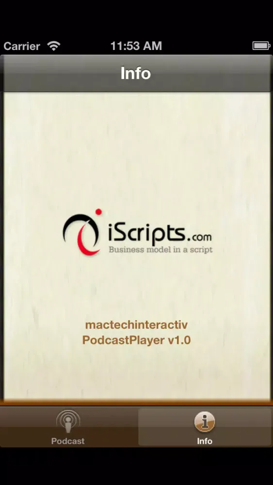 iScripts Podcast Player Screenshots
