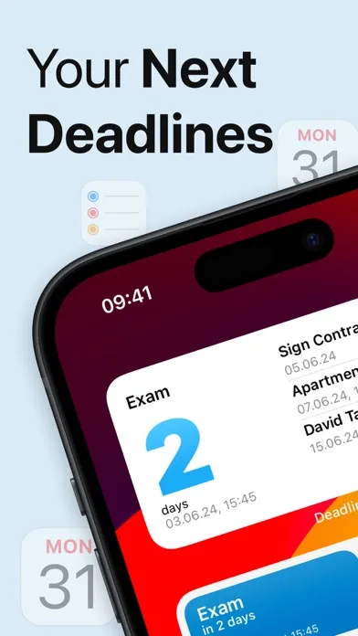 Countdown Widget - Deadlines स्क्रीनशॉट