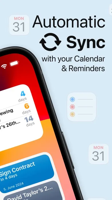 Countdown Widget - Deadlines स्क्रीनशॉट