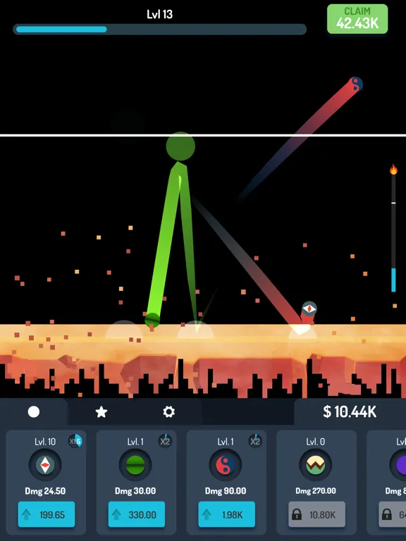 ภาพหน้าจอของ Idle Quake iPad 