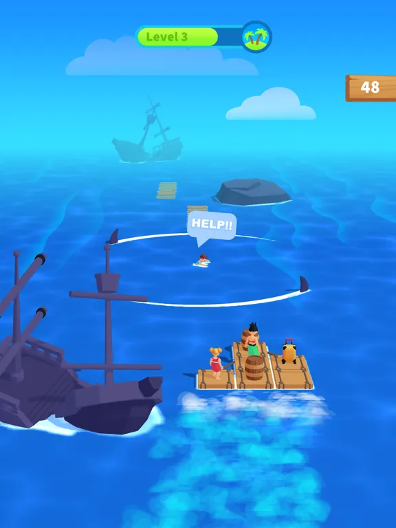 Tangkapan layar Raft & Craft iPad 