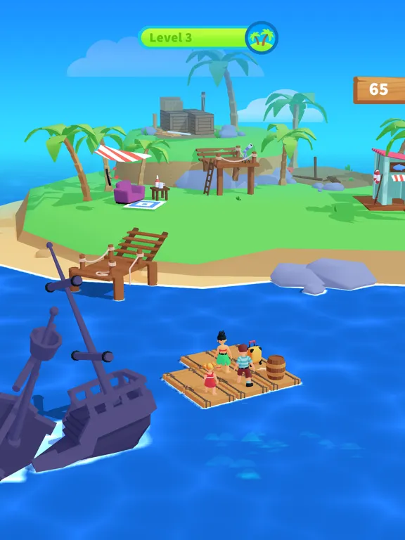 Tangkapan layar Raft & Craft iPad 