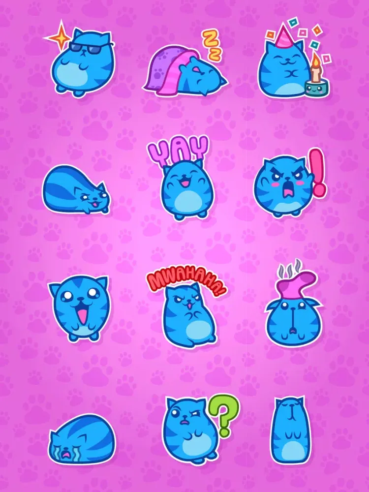 Sushi Cat Stickers iPad  スクリーンショット