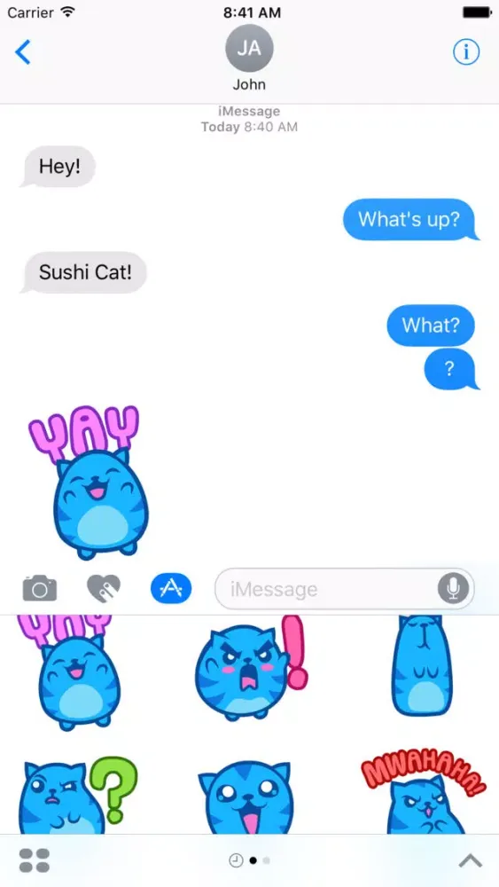 Sushi Cat Stickers スクリーンショット