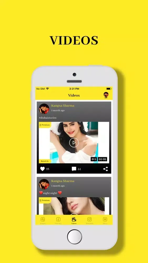 Capturas de tela do Kangna Sharma Official App