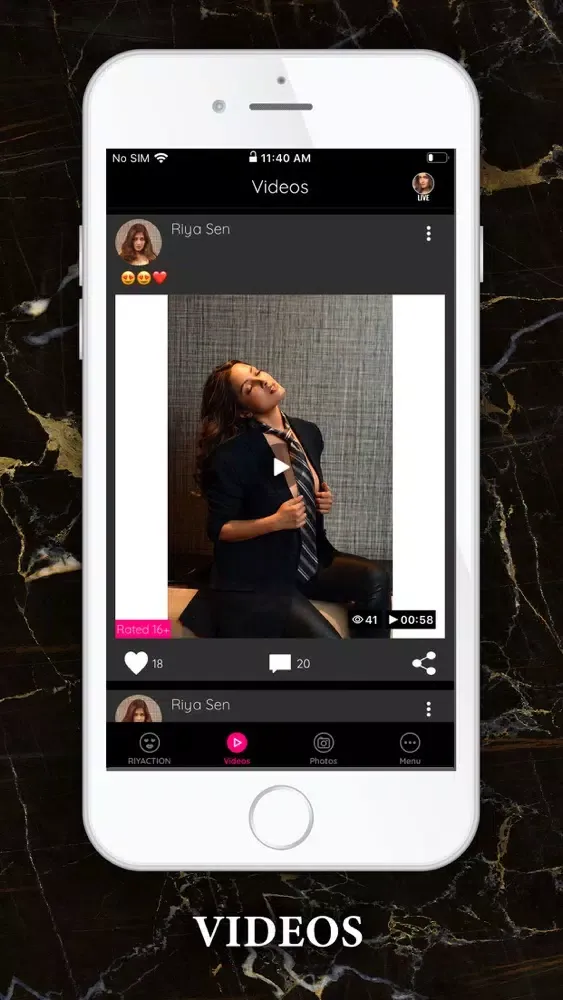 ภาพหน้าจอของ Riya Sen Official App