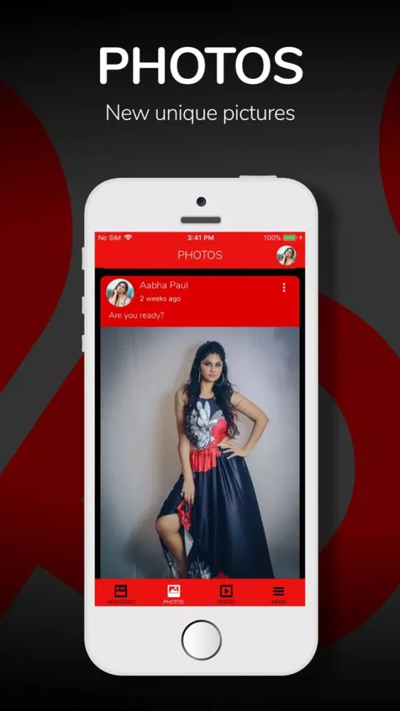 Tangkapan skrin Aabha Paul Official App