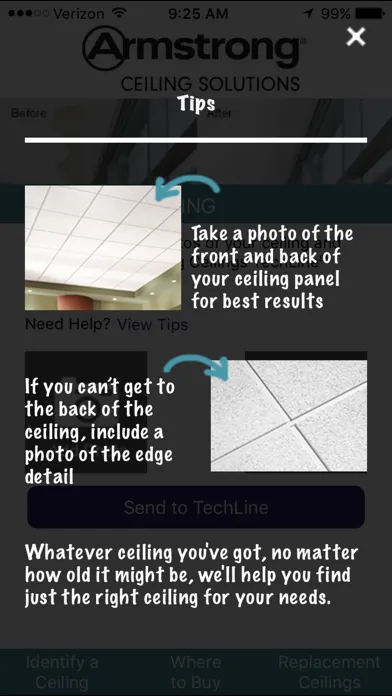 Ceiling ID スクリーンショット