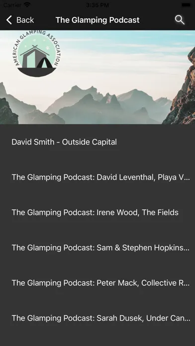 American Glamping Association Screenshots
