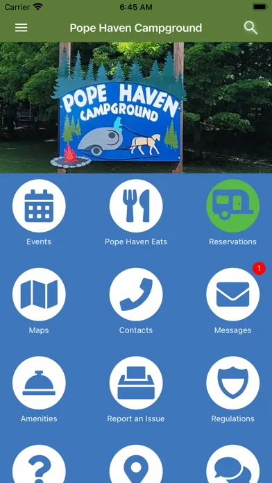 Capturas de tela do Pope Haven Campground