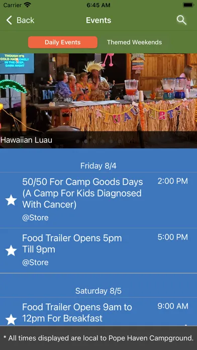 Capturas de tela do Pope Haven Campground