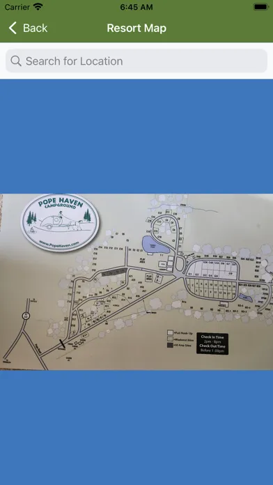Capturas de tela do Pope Haven Campground