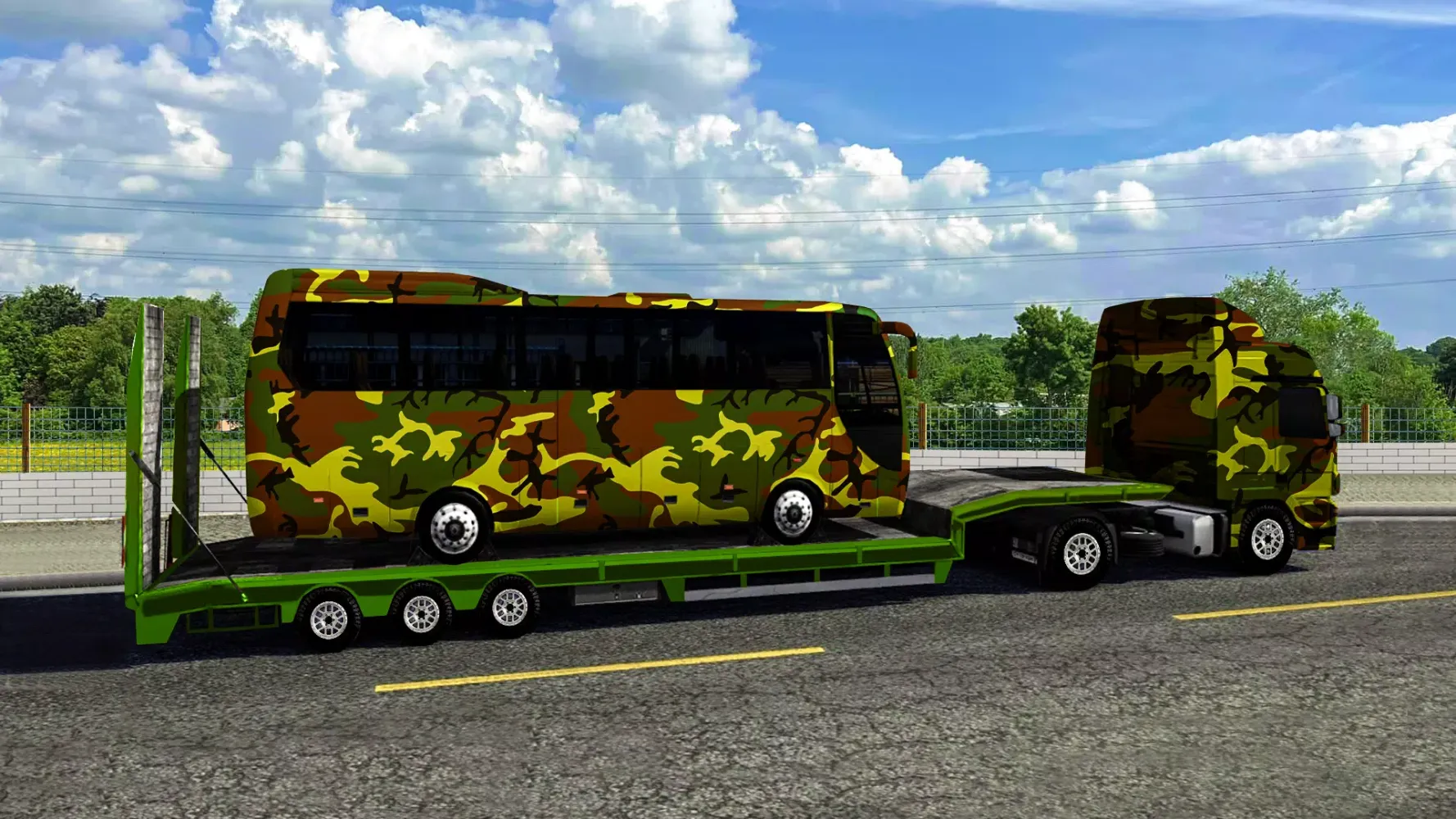 Tangkapan layar Army bus game Army Bus driving