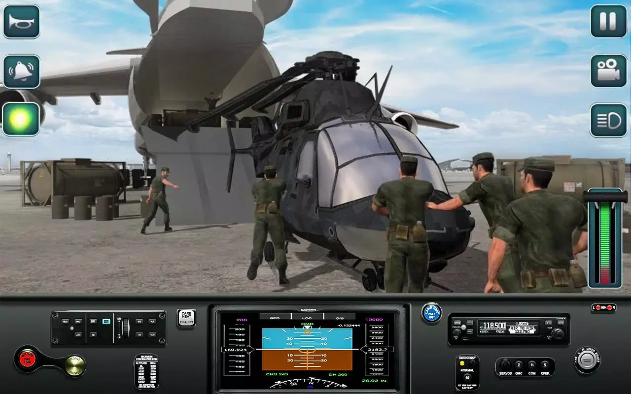 Army Helicopter Transport Game Screenshots
