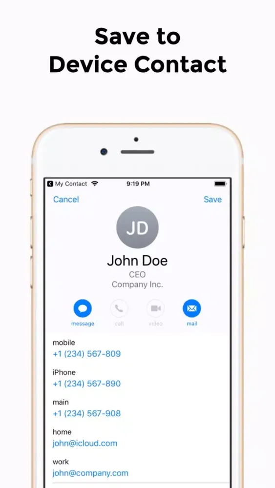 Get My Contact Screenshots