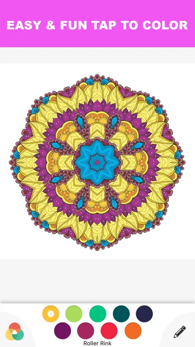Capturas de pantalla de Color Therapy Adult : Coloring Book for Adults