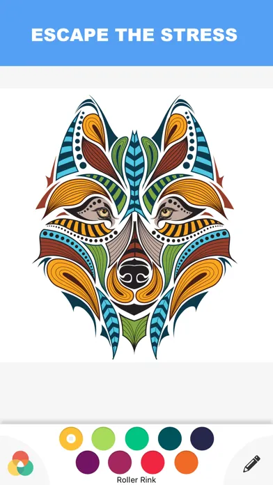 Capturas de pantalla de Color Therapy Adult : Coloring Book for Adults