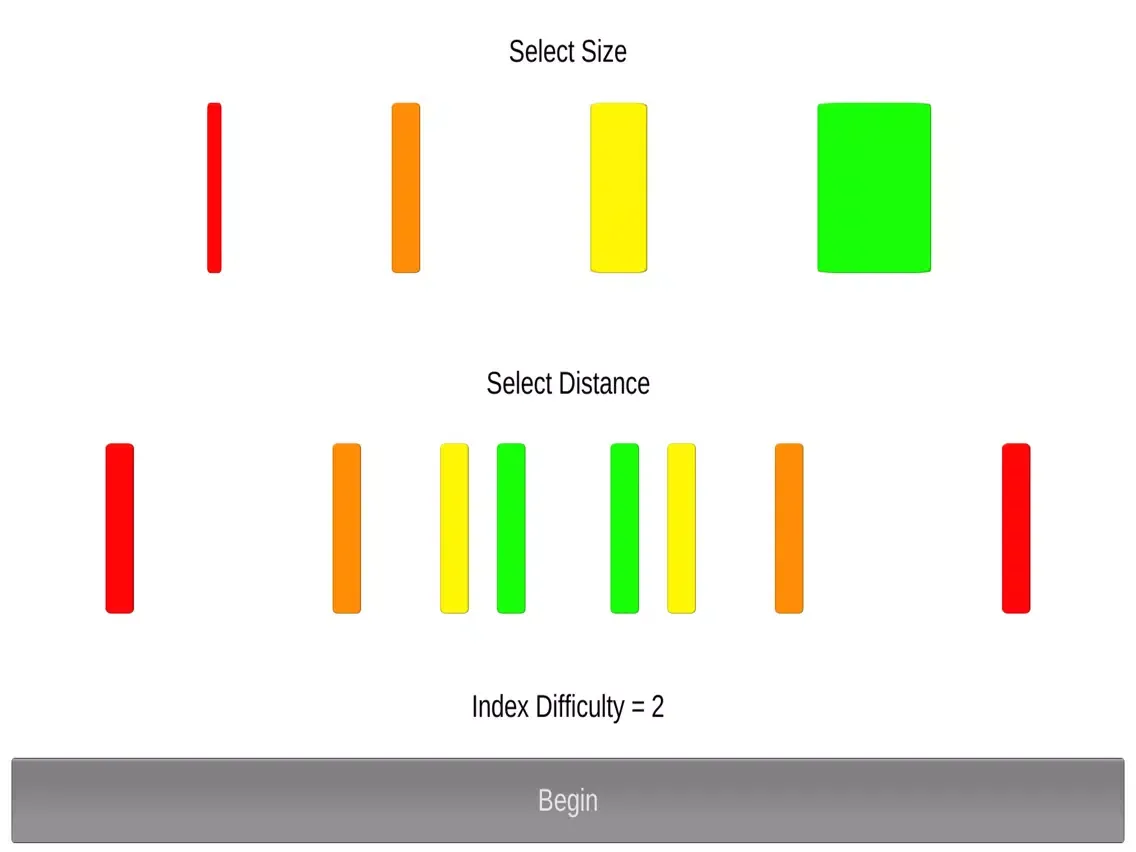 Ảnh chụp màn hình của Tapping Test iPad 