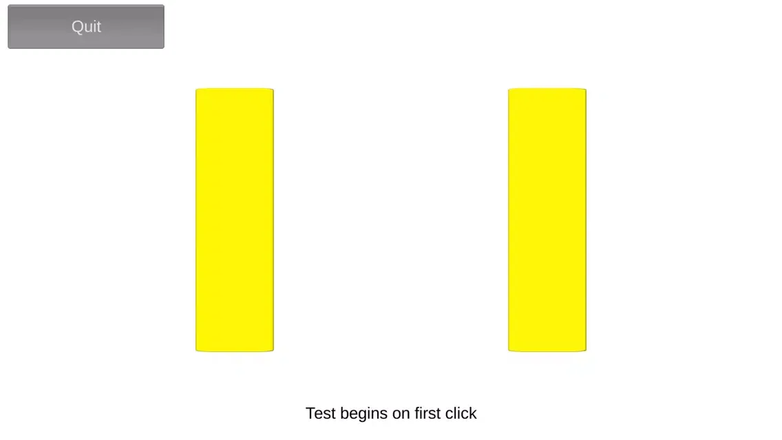 Ảnh chụp màn hình của Tapping Test