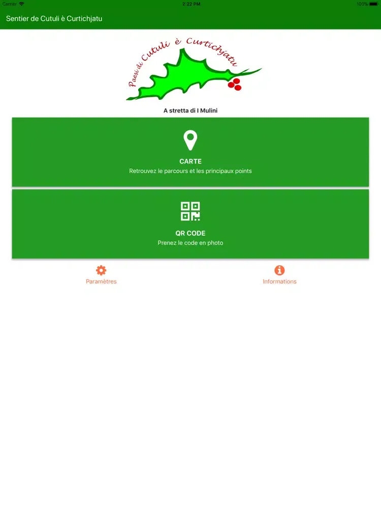 Sentier Cutuli iPad  Screenshots
