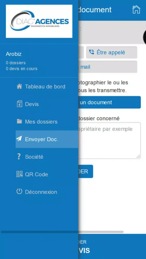 Captures d'écran de Diag Agences