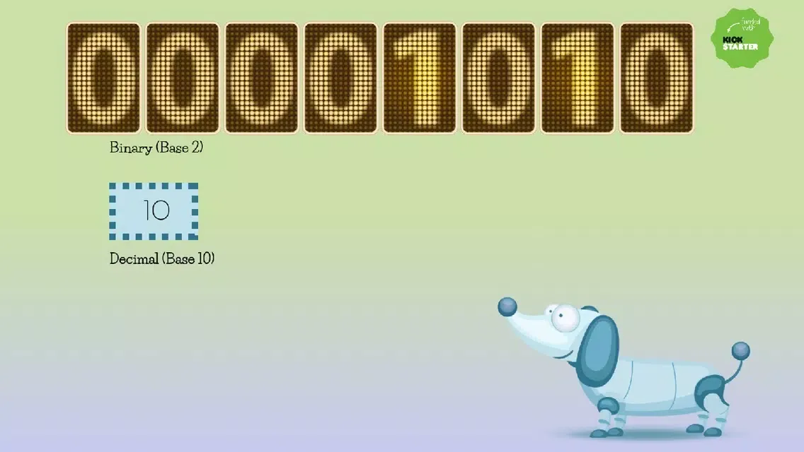 Zrzuty ekranu a robot story - binary calculator