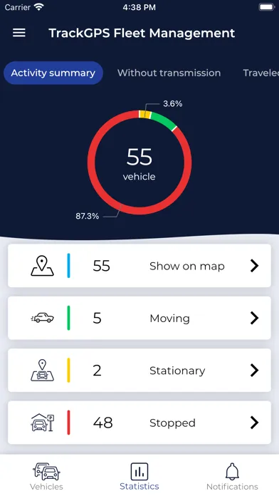 Capturas de pantalla de TrackGPS Fleet Management