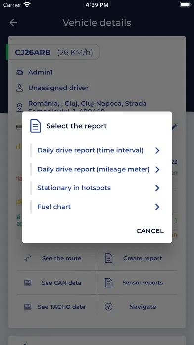 Capturas de pantalla de TrackGPS Fleet Management