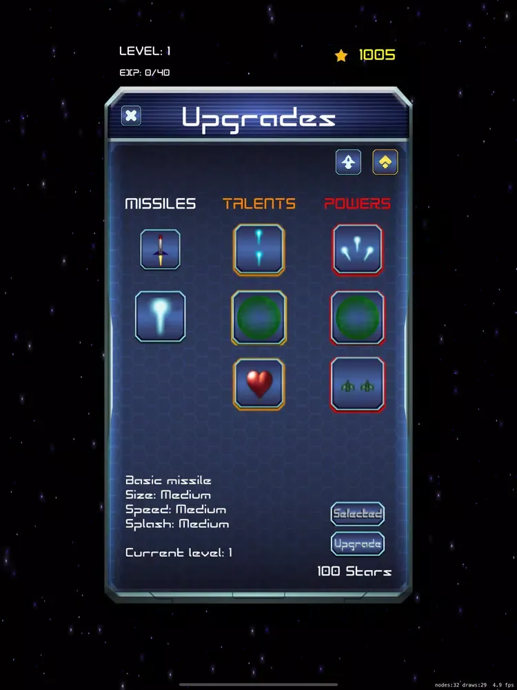 Capturas de tela do Space Masters iPad 