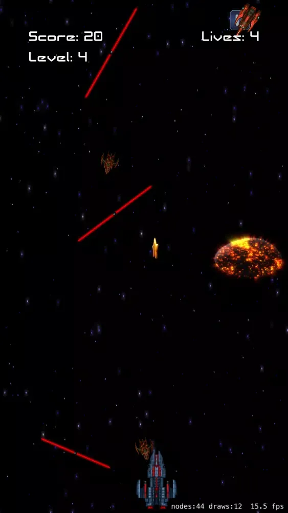 Capturas de tela do Space Masters