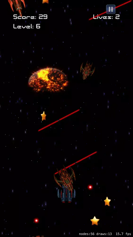 Capturas de tela do Space Masters