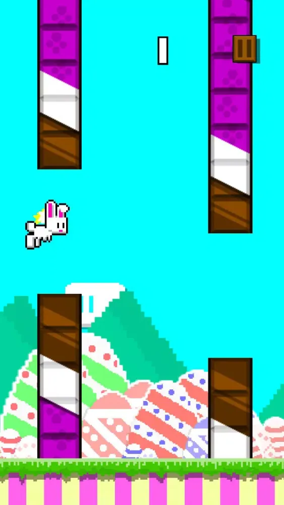 Capturas de tela do Flappy Easter Bunny
