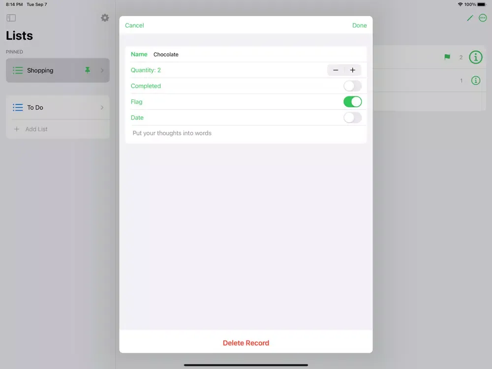 Zrzuty ekranu StrikeOut-Track your progress iPad 