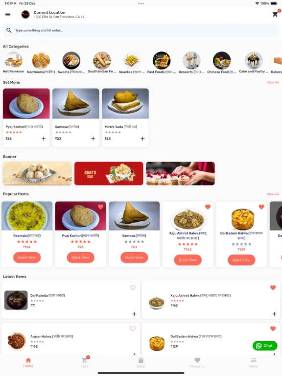 Captures d'écran de Arora Sweets & Namkeen iPad 