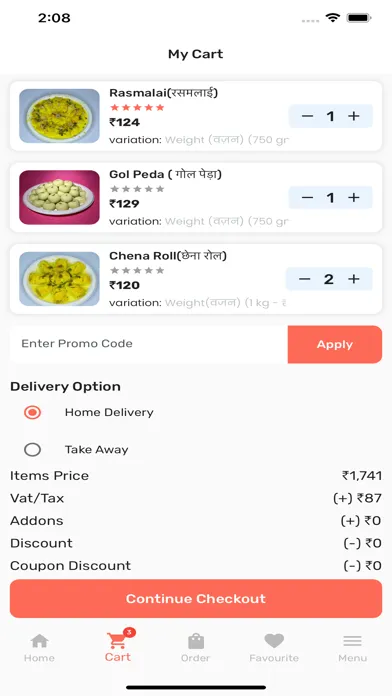 Captures d'écran de Arora Sweets & Namkeen