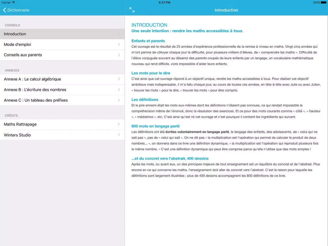 Dictionnaire de Maths iPad  スクリーンショット