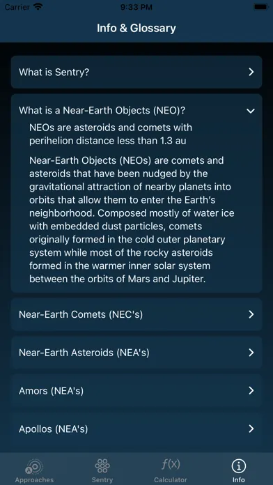 Asteroid Close Approach应用截图