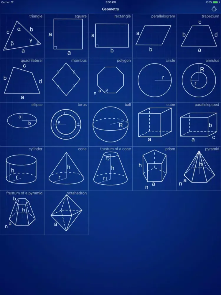 Zrzuty ekranu Geometry Calculator - Solver iPad 