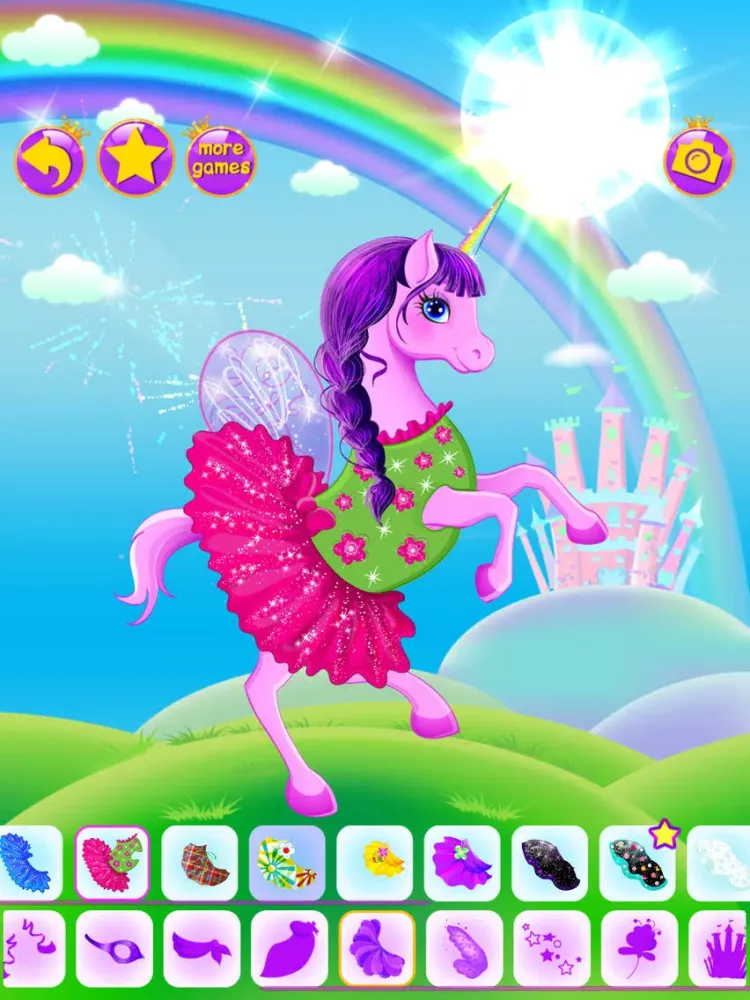 Unicorn Dress Up - Girls Games iPad  스크린샷