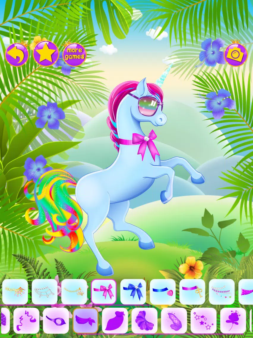 Unicorn Dress Up - Girls Games iPad  Ekran Görüntüleri