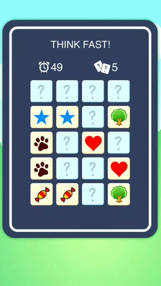 Tangkapan skrin Think Fast - Memory Game