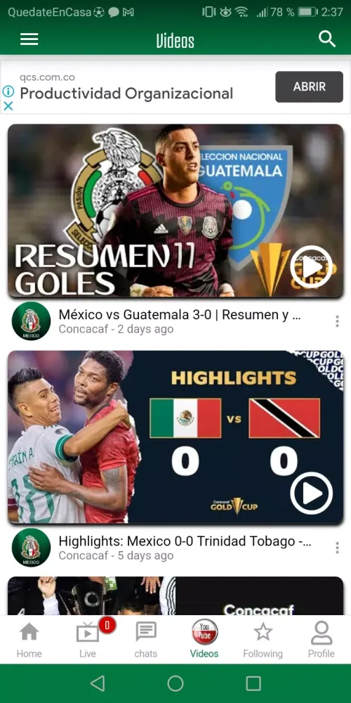 Mexico Soccer Team - Gold Cup スクリーンショット