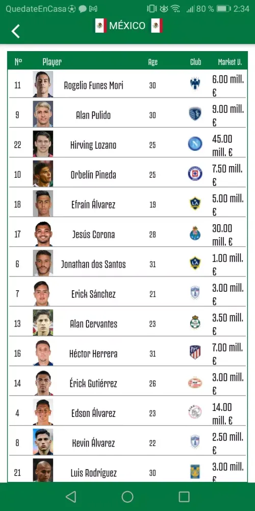 Mexico Soccer Team - Gold Cup スクリーンショット