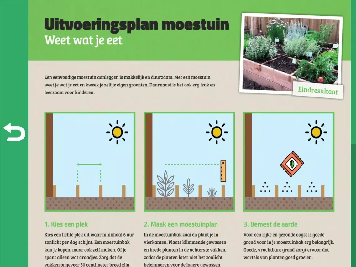 Capturas de tela do VergroenGroningen iPad 