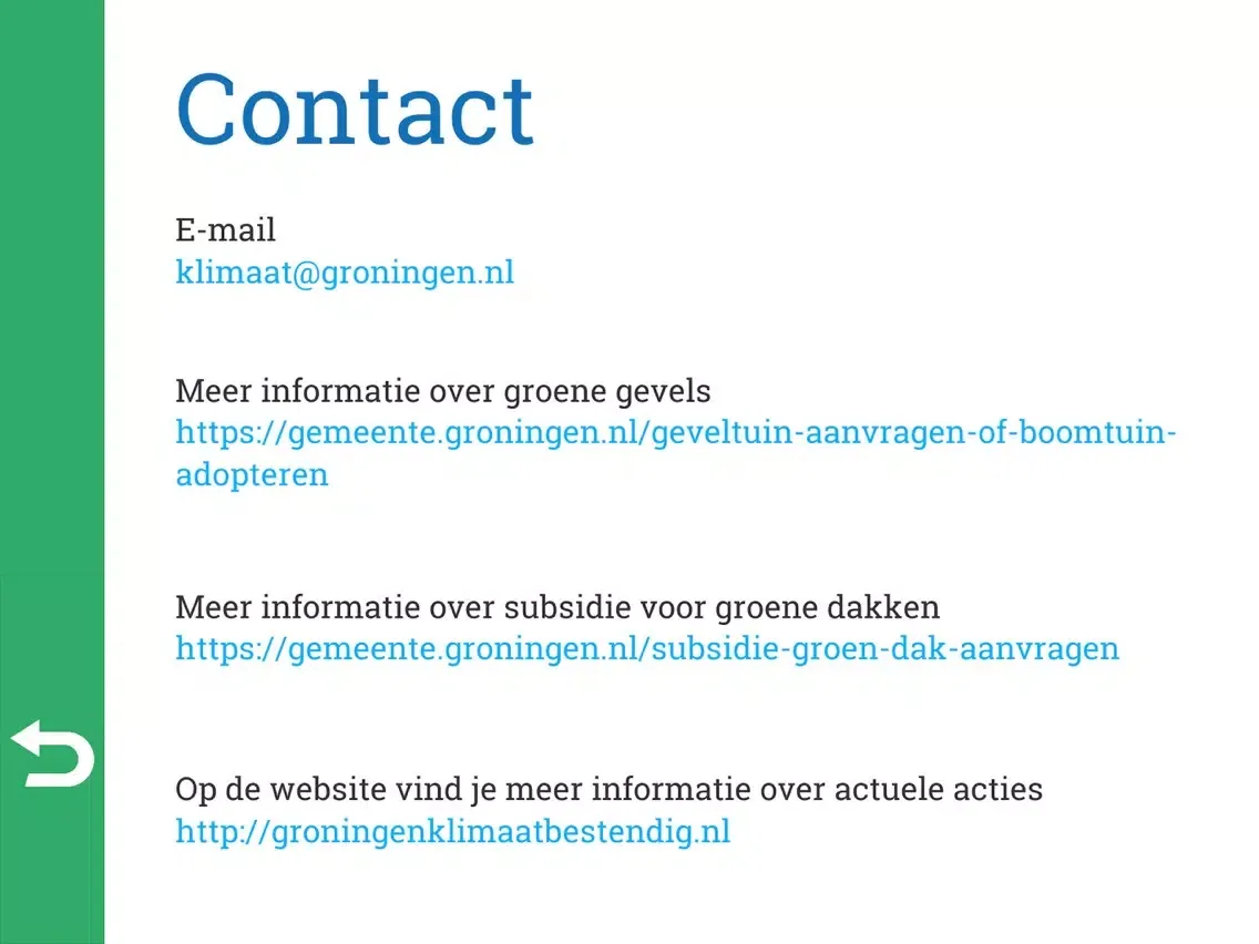 Capturas de tela do VergroenGroningen iPad 